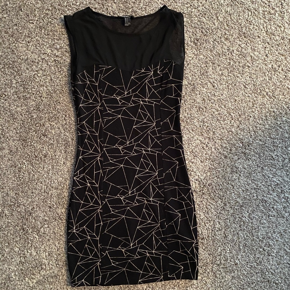Black mini dress